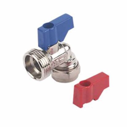 15mm x ¾" Washing Machine Valve with Lever (Elbow)